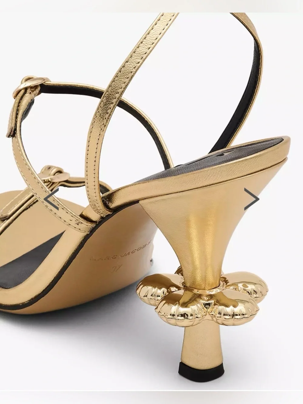 Marc Jacobs Daisy Heel Strappy Sandals Size EU 37 | US 7 | NIB - Picture 4 of 6